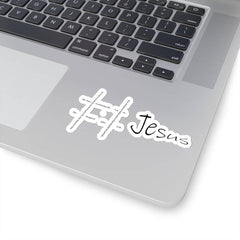 Kiss-Cut Stickers "Hashtag Jesus" in 4 Sizes Free Shipping (4445002104926)