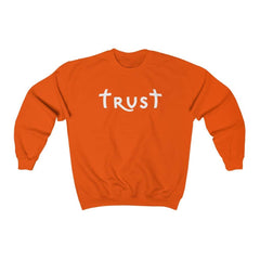 Heavy Blend™ Crewneck Sweatshirt "Trust" white font (4752275112030)