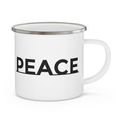Enamel Camping Mug "Peace" 12oz