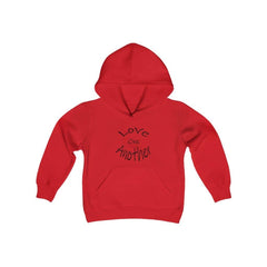 Youth Heavy Blend Hooded Sweatshirt "Love One Another" (6120482668736)