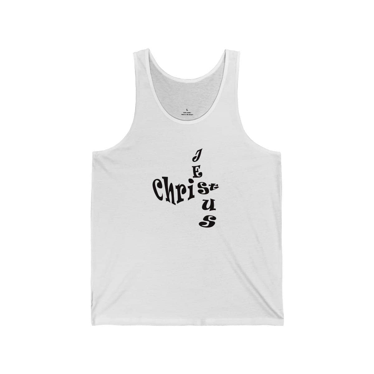 Bella & Canvas 3480 Jersey Tank "Jesus Christ" in 17 Colors and 6 Sizes (3556781949028)