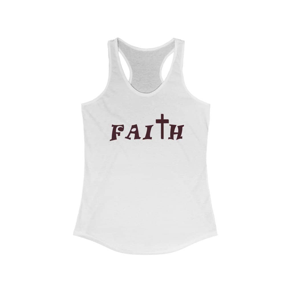 Women's Ideal Racerback Tank "Faith" a.a. (6119867187392)
