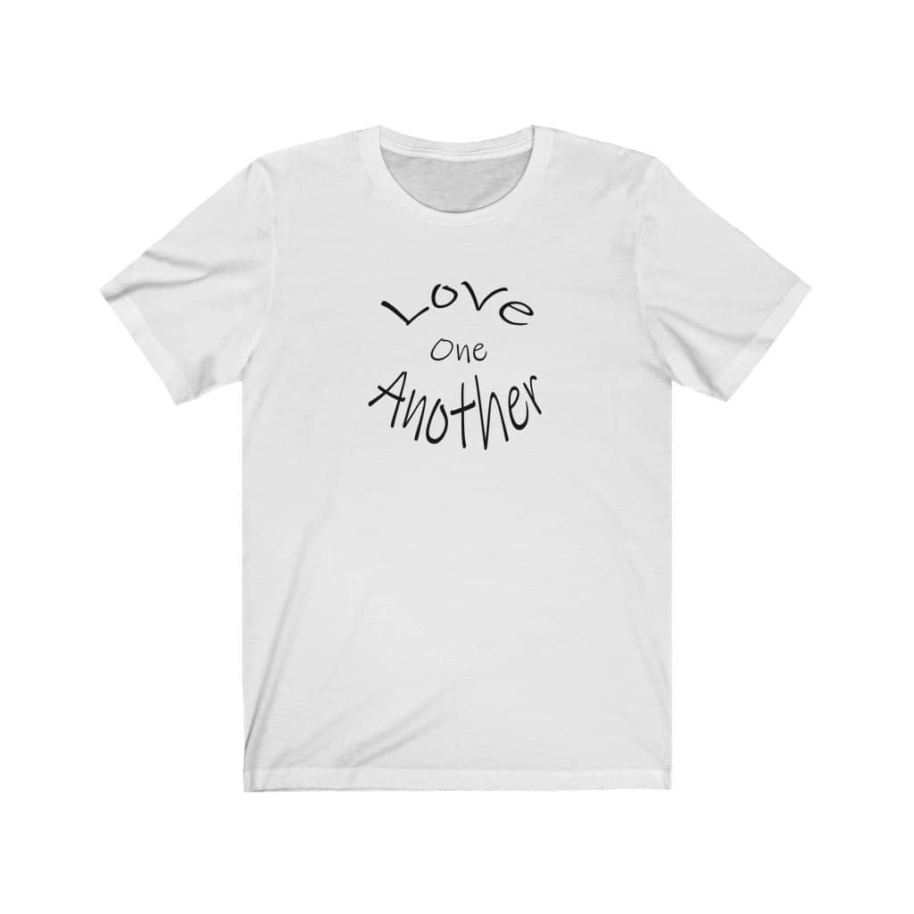 Jersey Short Sleeve Tee "Love One Another" (4780178112606) (4780194857054)