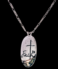 abalone cross necklace