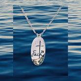 abalone cross necklace