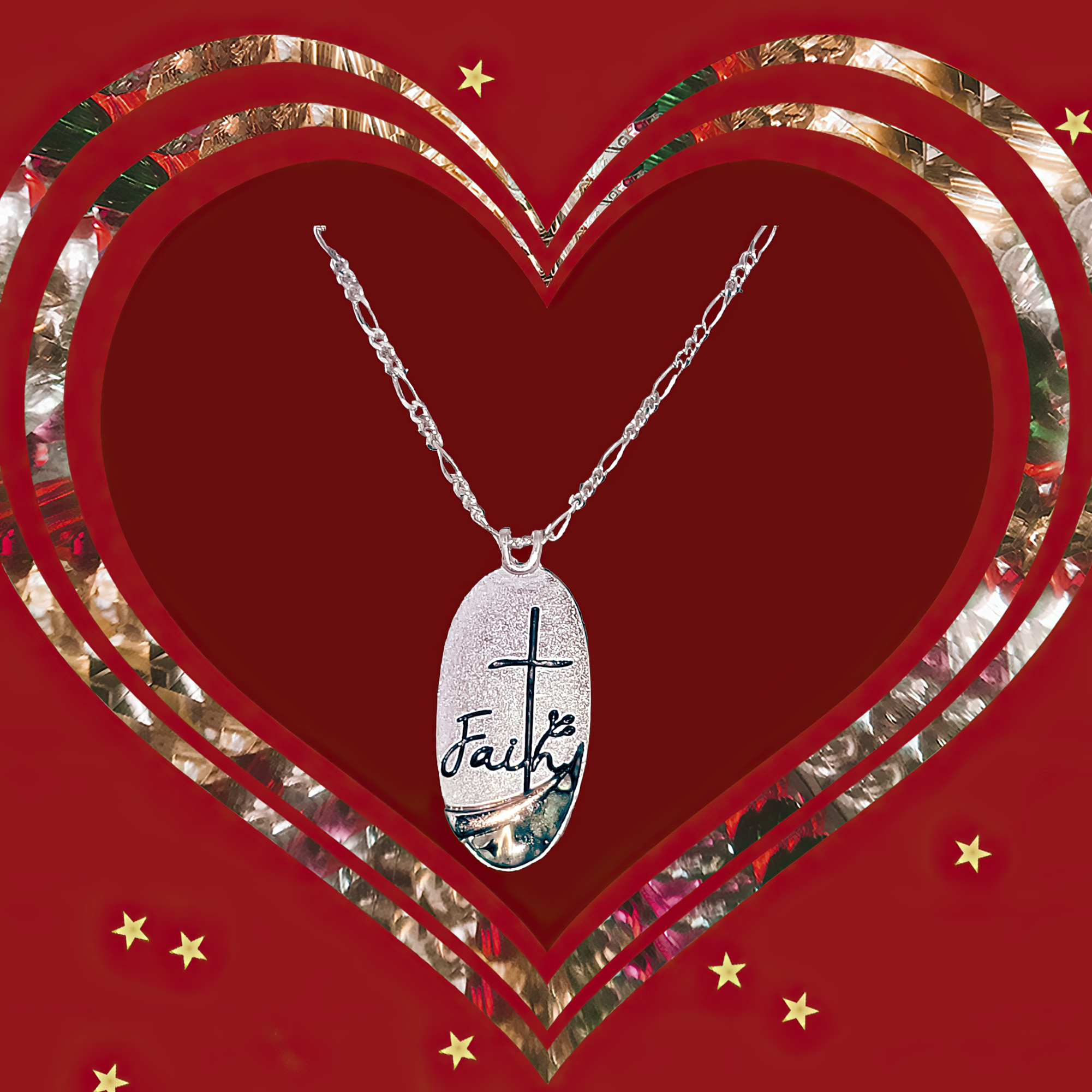 abalone cross necklace