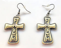 Faith Cross Earrings