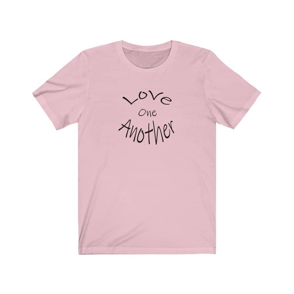 Jersey Short Sleeve Tee "Love One Another" (4780178112606) (4780194857054)