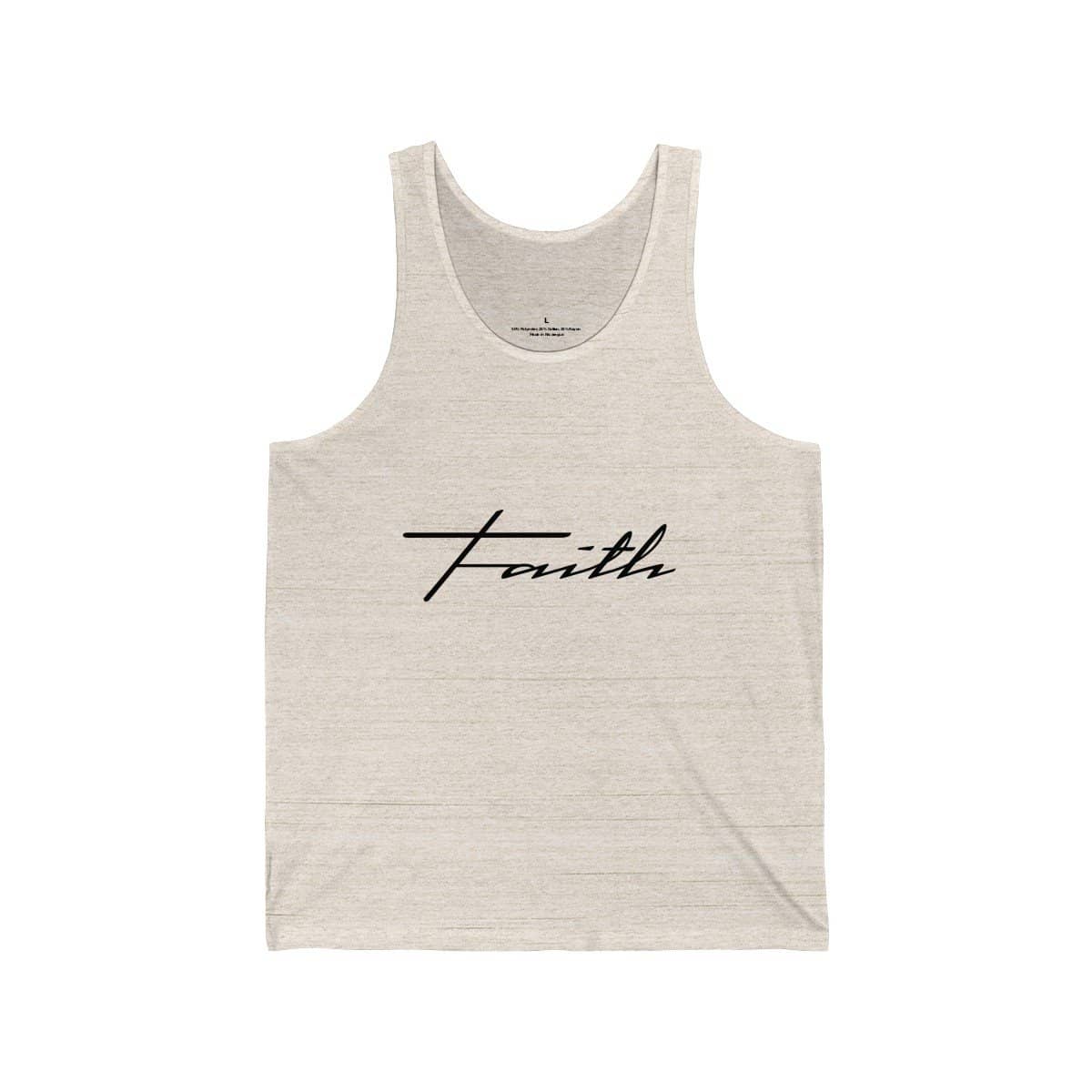 Bella & Canvas 3480 Jersey Tank "Faith" in 17 Colors and 6 Sizes (3323161673828)