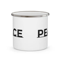 Enamel Camping Mug "Peace" 12oz