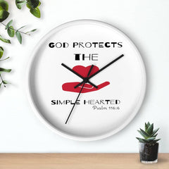 Wall Clock "God Protects the Simple Hearted" (3329333198948)