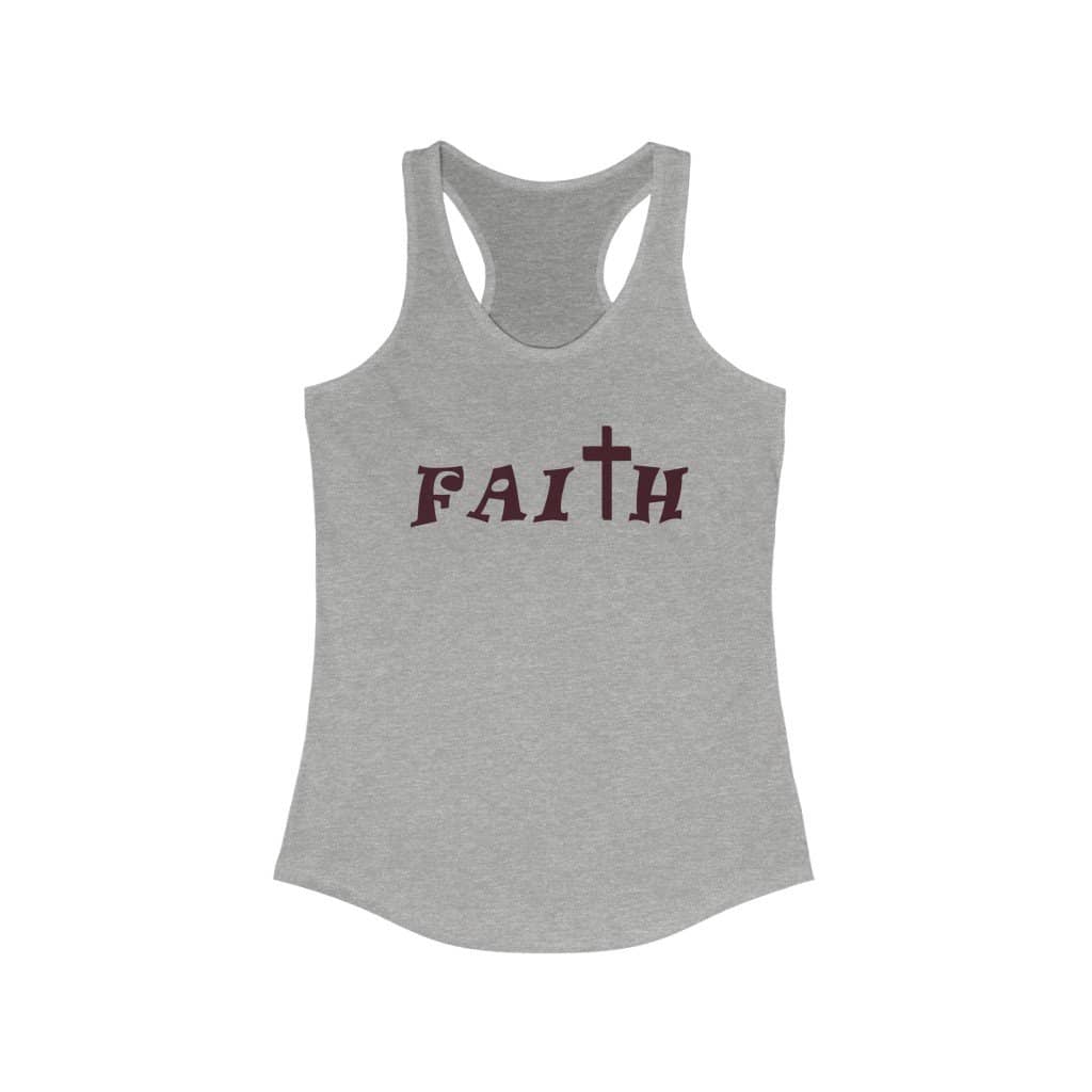Women's Ideal Racerback Tank "Faith" a.a. (6119867187392)