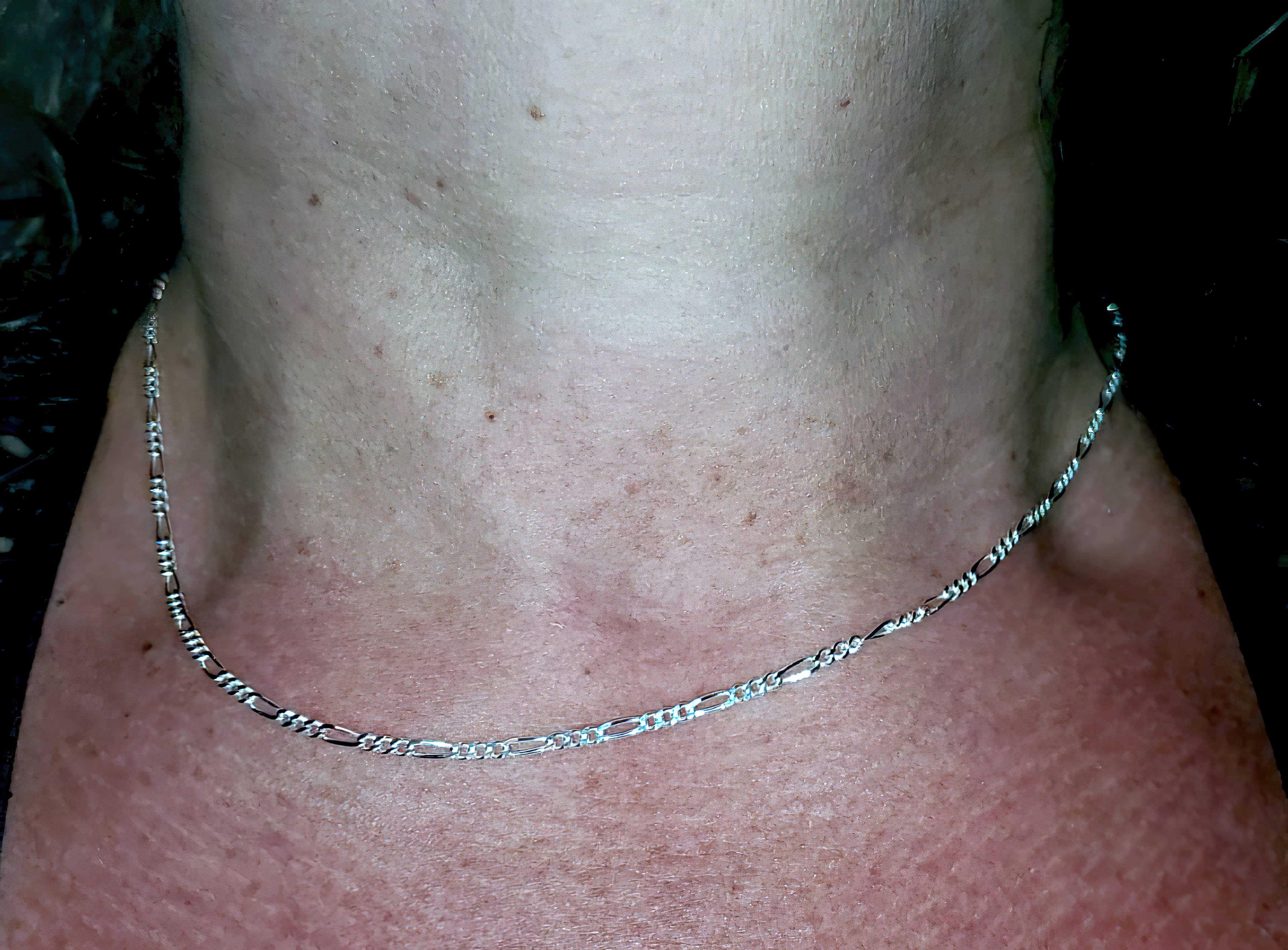 Figaro Chain 060-2.3MM .925 Solid Sterling Silver 16"30" (4567875715166)