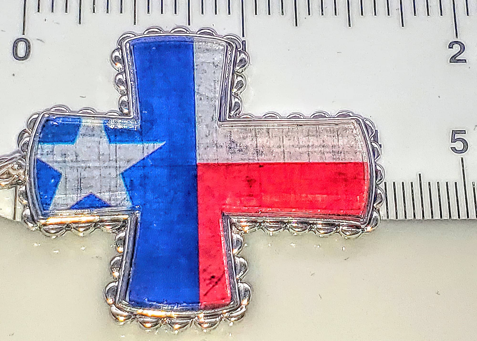 Flag Cross Earrings