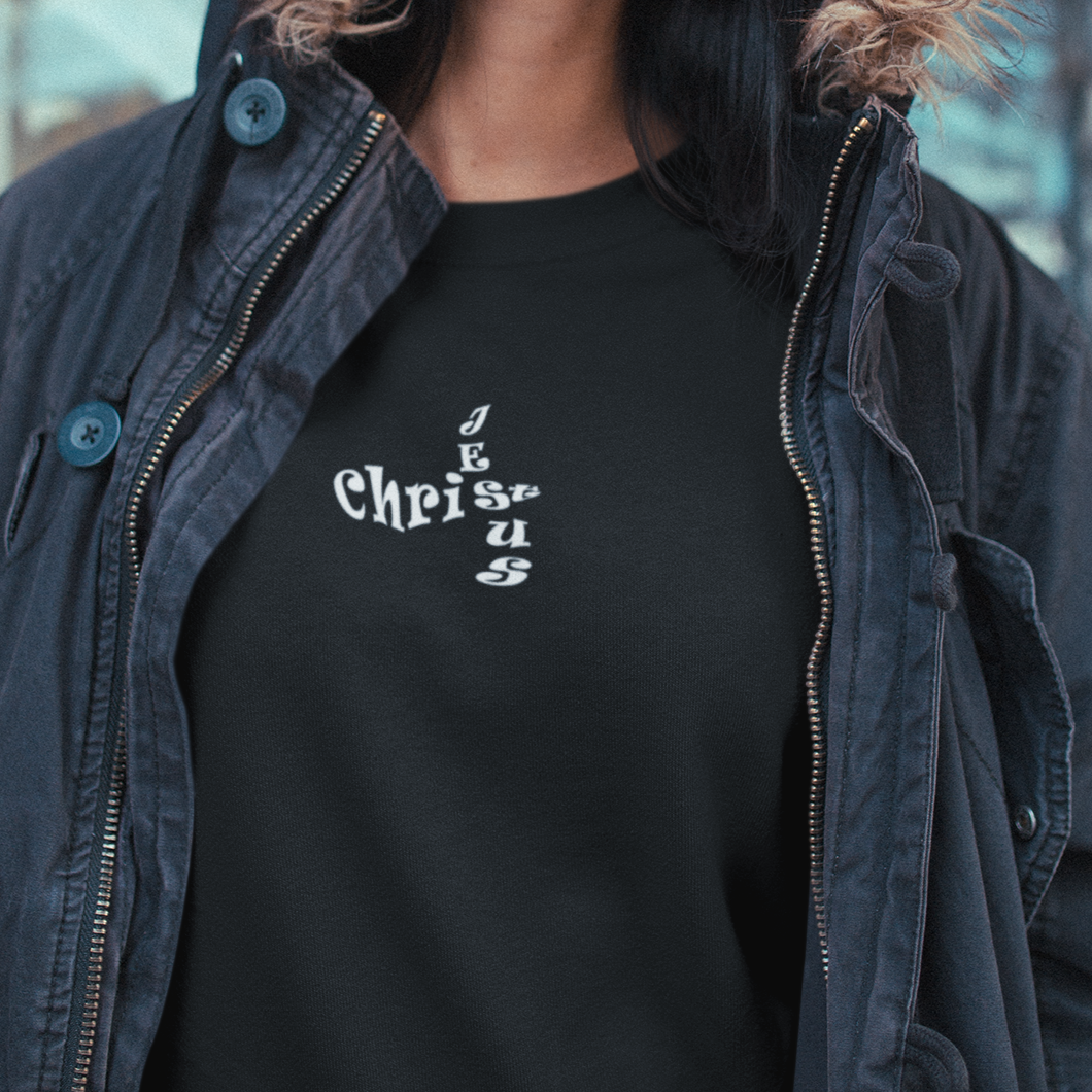 Heavy Blend™ Crewneck Sweatshirt "Jesus Cross" in 7 Colors and 8 Sizes (4408561598558)