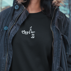 Heavy Blend™ Crewneck Sweatshirt "Jesus Cross" in 7 Colors and 8 Sizes (4408561598558)