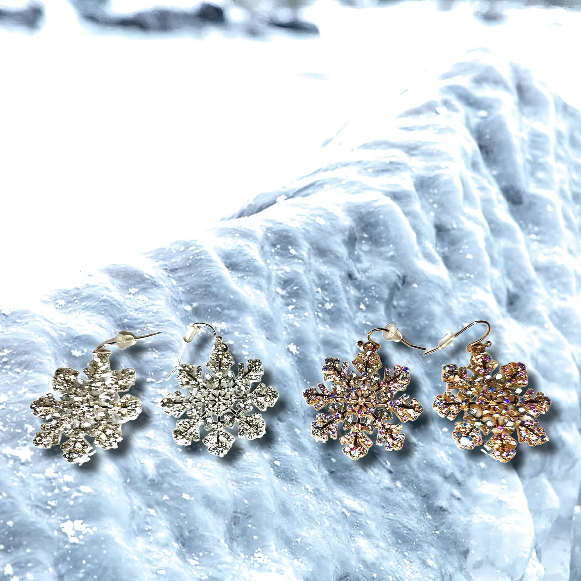 snowflake earrings