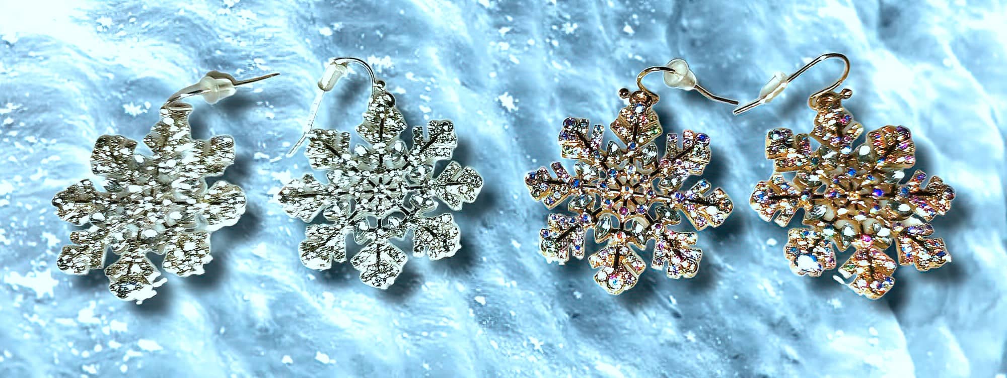 snowflake earrings