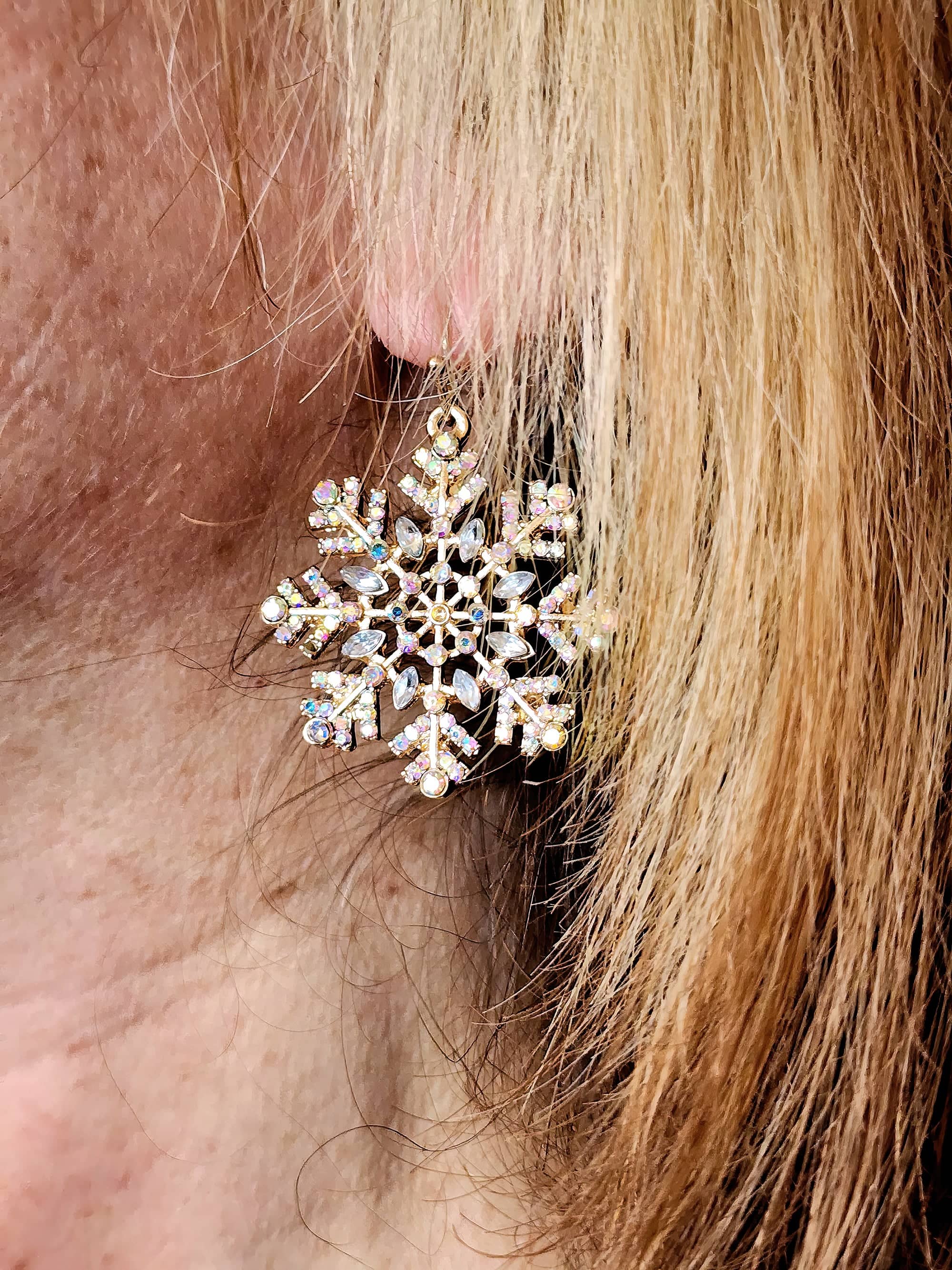 snowflake earrings