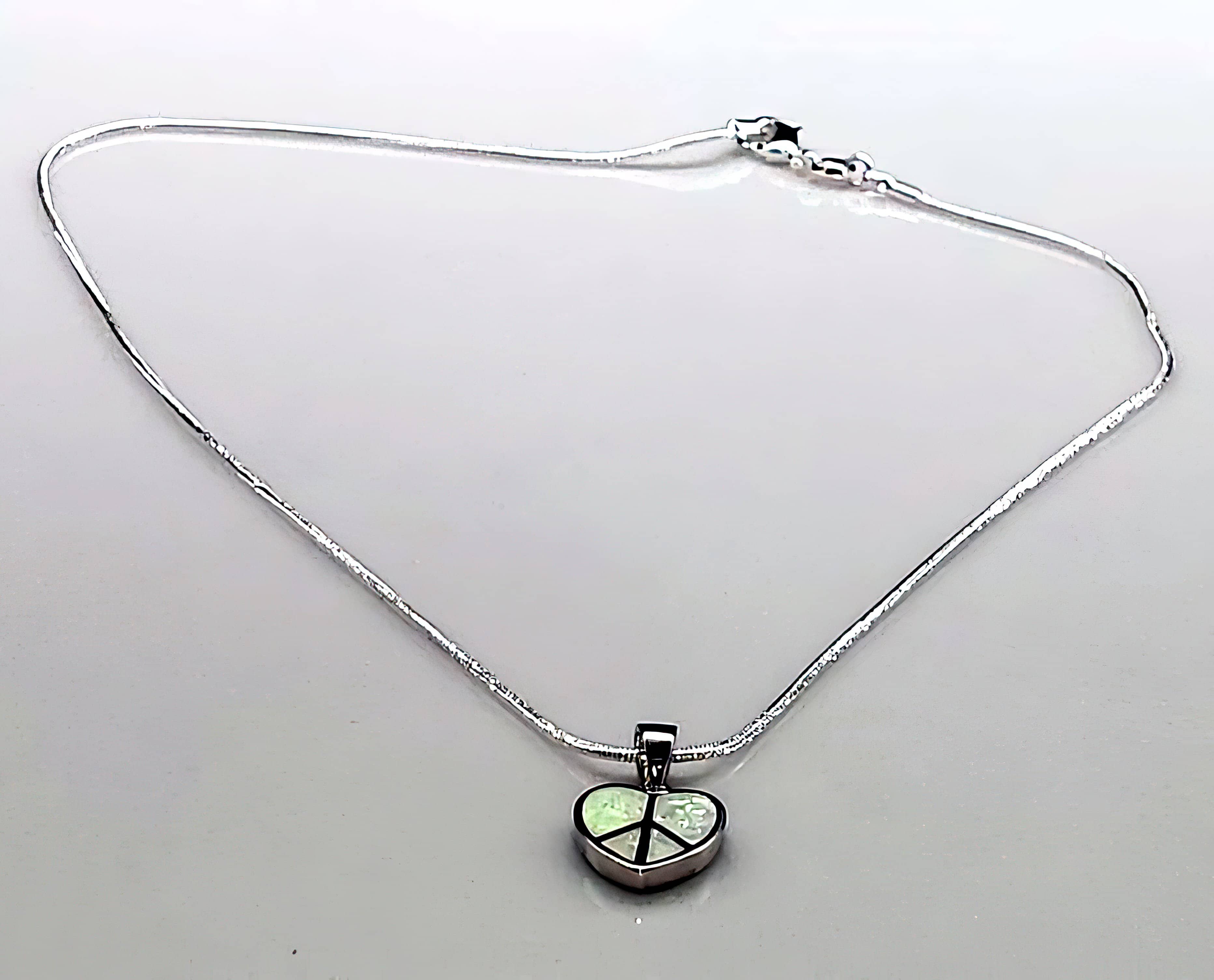 White Opal Heart 925 Solid (4702932238430)