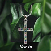 Christmas Cross Necklace