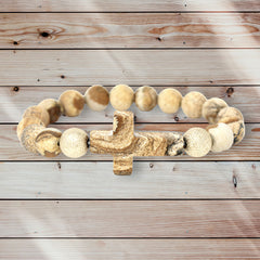 Jasper Cross Stretch Bracelet