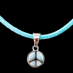 Larimar Peace Sign