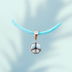 Larimar Peace Sign