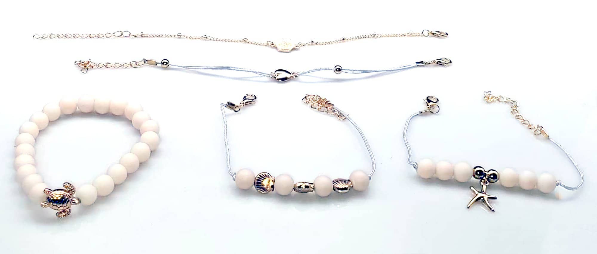 Multi Layer Bracelet "Love Starfish Shell Turtle" Free shipping! (4421489492062)