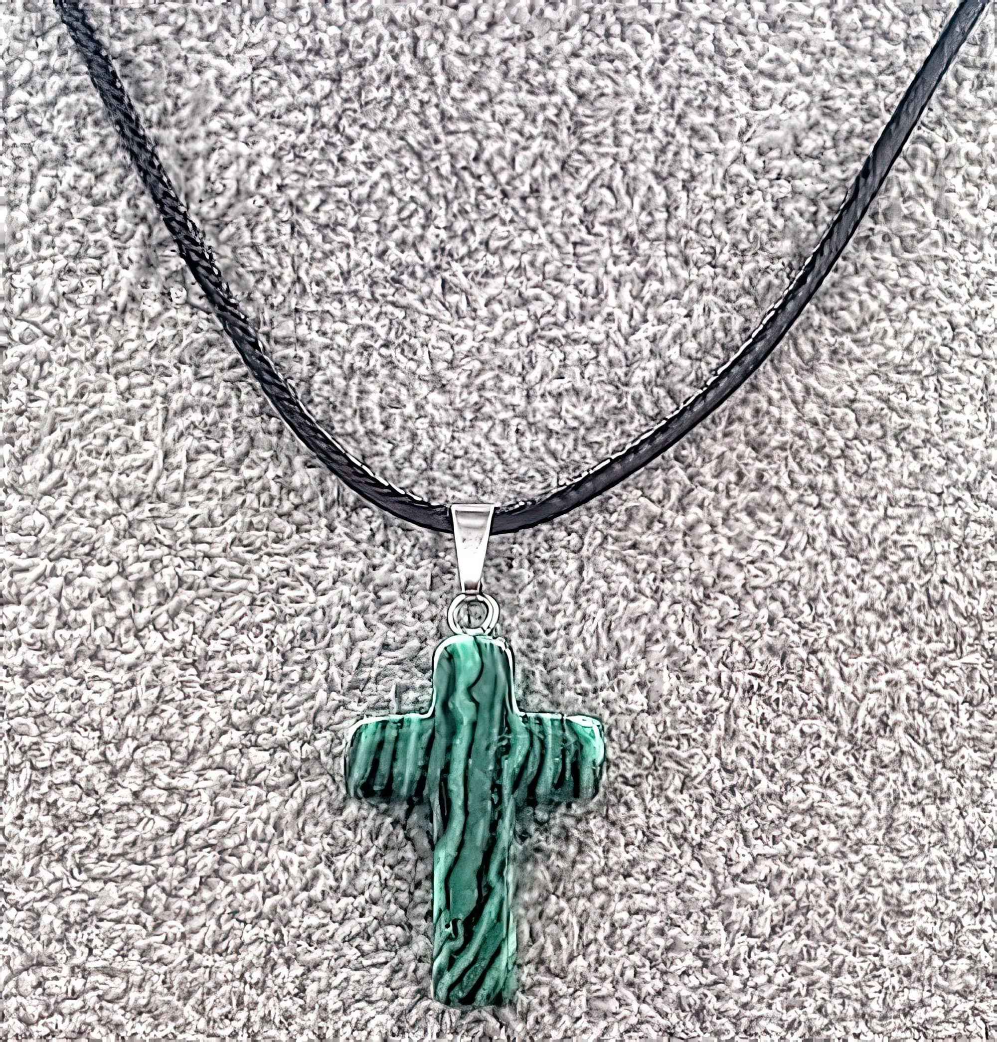 Gemstone Cross Rope Chain Necklaces in 15 Variations Free Shipping from the USA (3932911927390)