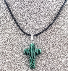 Gemstone Cross Rope Chain Necklaces in 15 Variations Free Shipping from the USA (3932911927390)