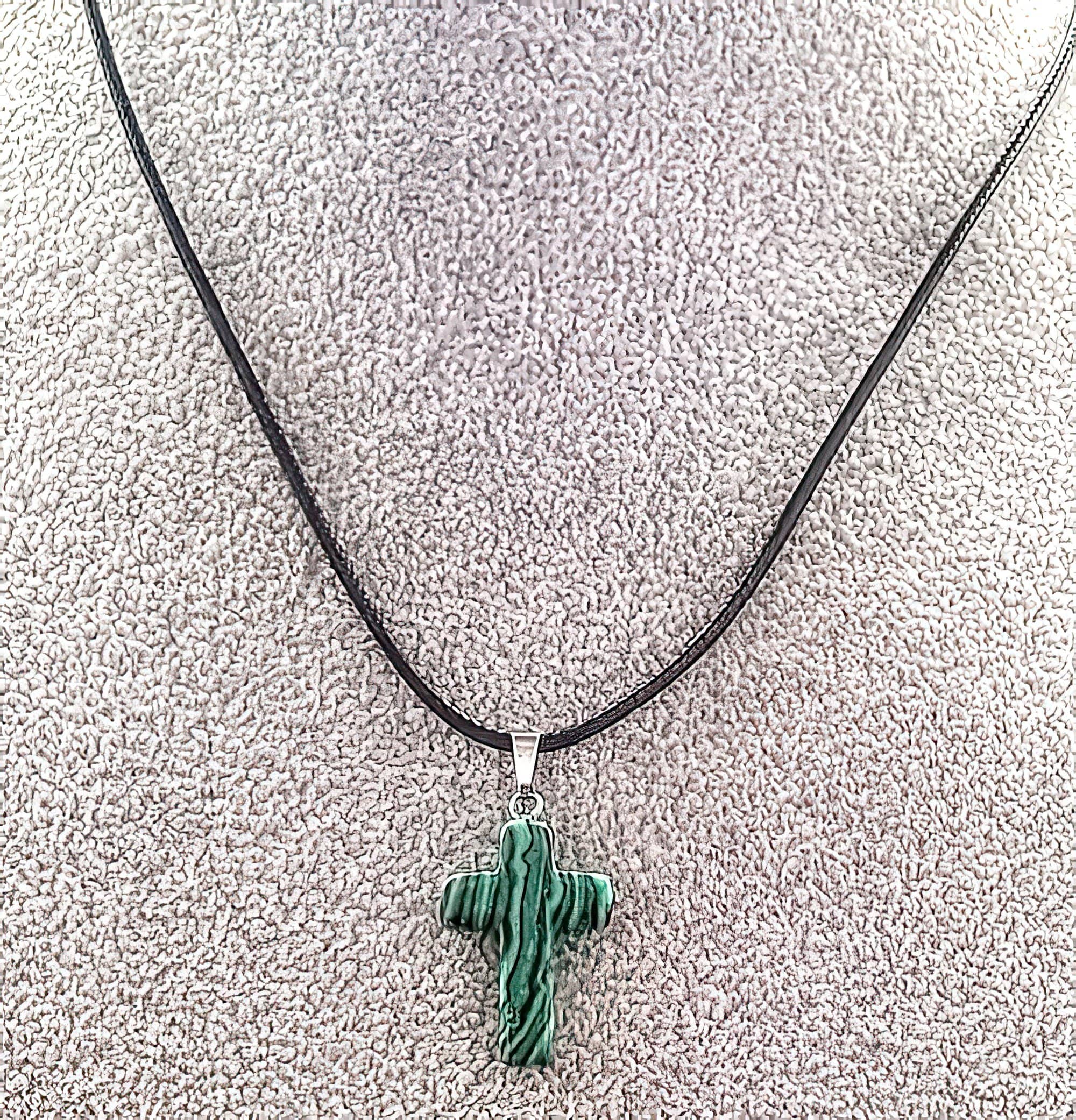 Gemstone Cross Rope Chain Necklaces in 15 Variations Free Shipping from the USA (3932911927390)