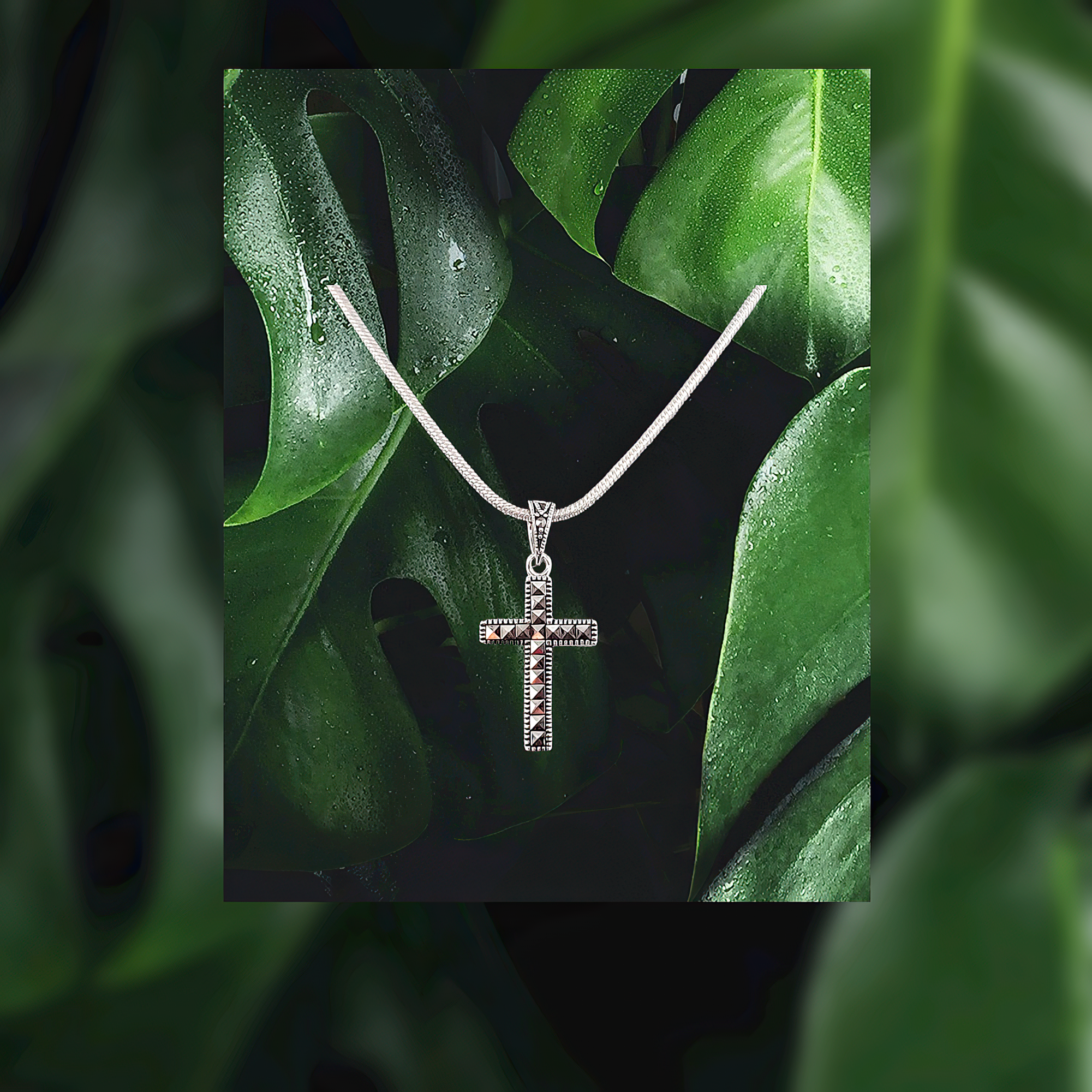 Marcasite Cross