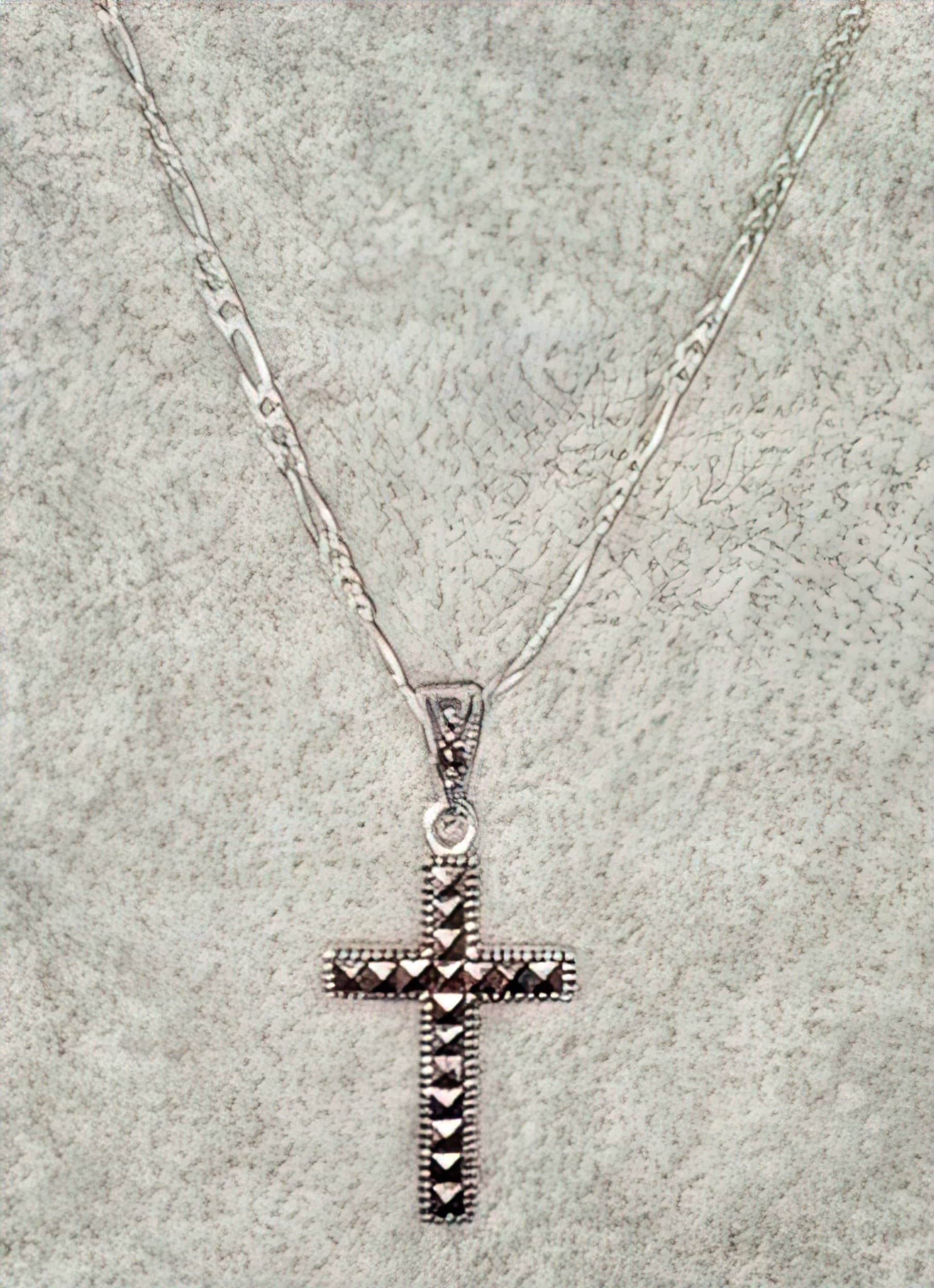 Marcasite Cross