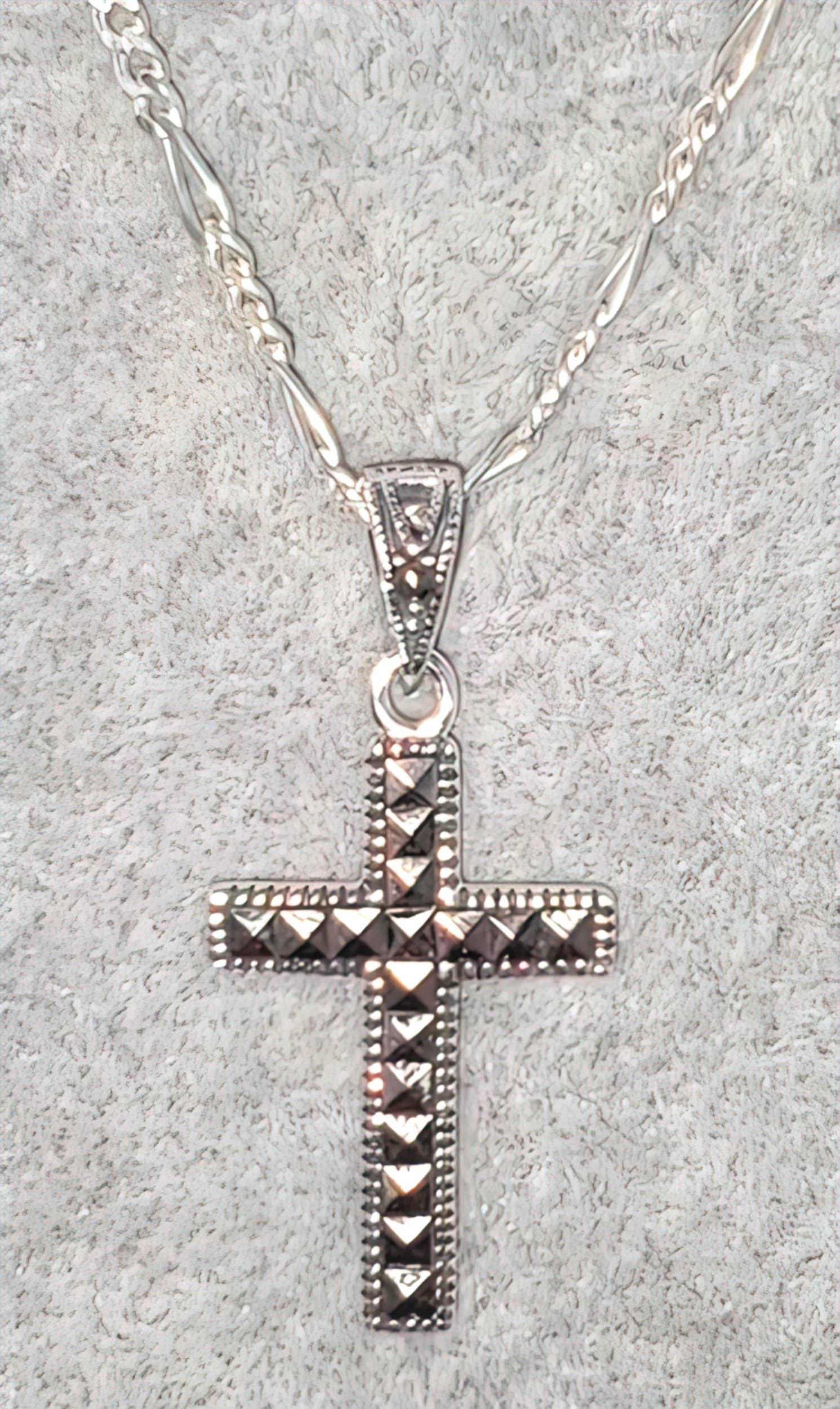 Marcasite Cross