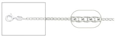 Italian Made Mariner Chain 060-2.3MM .925 Solid Sterling Silver Necklace (4589169770590)