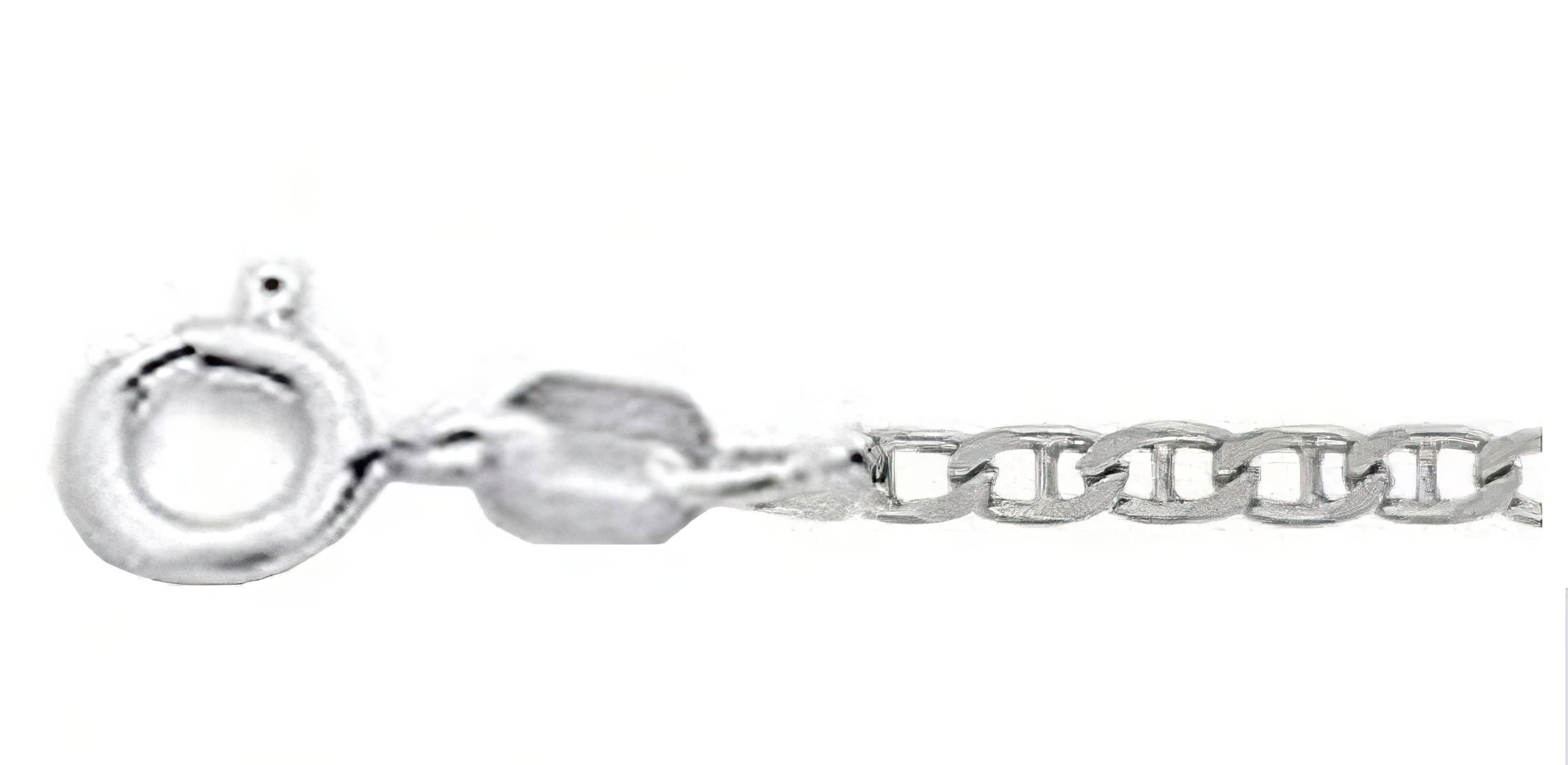 Italian Made Mariner Chain 060-2.3MM .925 Solid Sterling Silver Necklace (4589169770590)