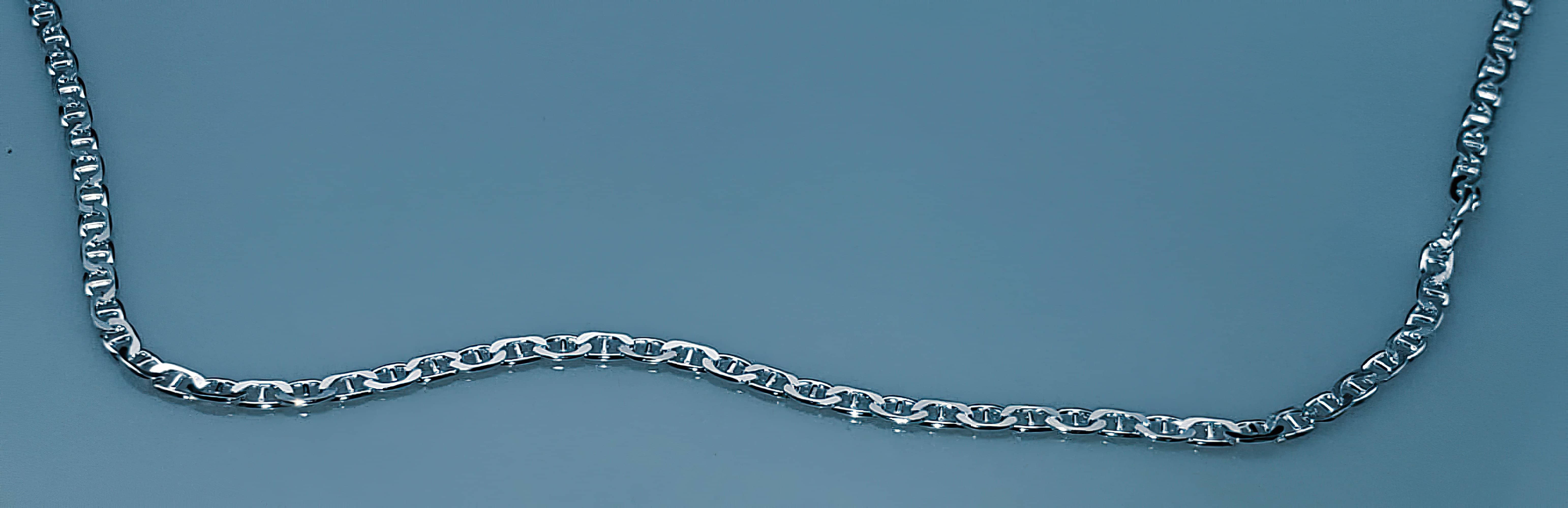 Italian Made Mariner Chain 060-2.3MM .925 Solid Sterling Silver Necklace (4589169770590)