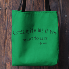AOP Tote Bag "Come with Me" (6100164149440)