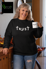 Heavy Blend™ Crewneck Sweatshirt "Trust" white font (4752275112030)