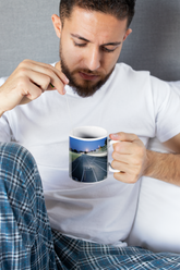 Quarter Mile Track White Ceramic Mug (11oz or 15oz) Mug (3063113941092)