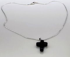 Obsidian Gemstone Necklace (4579758276702)