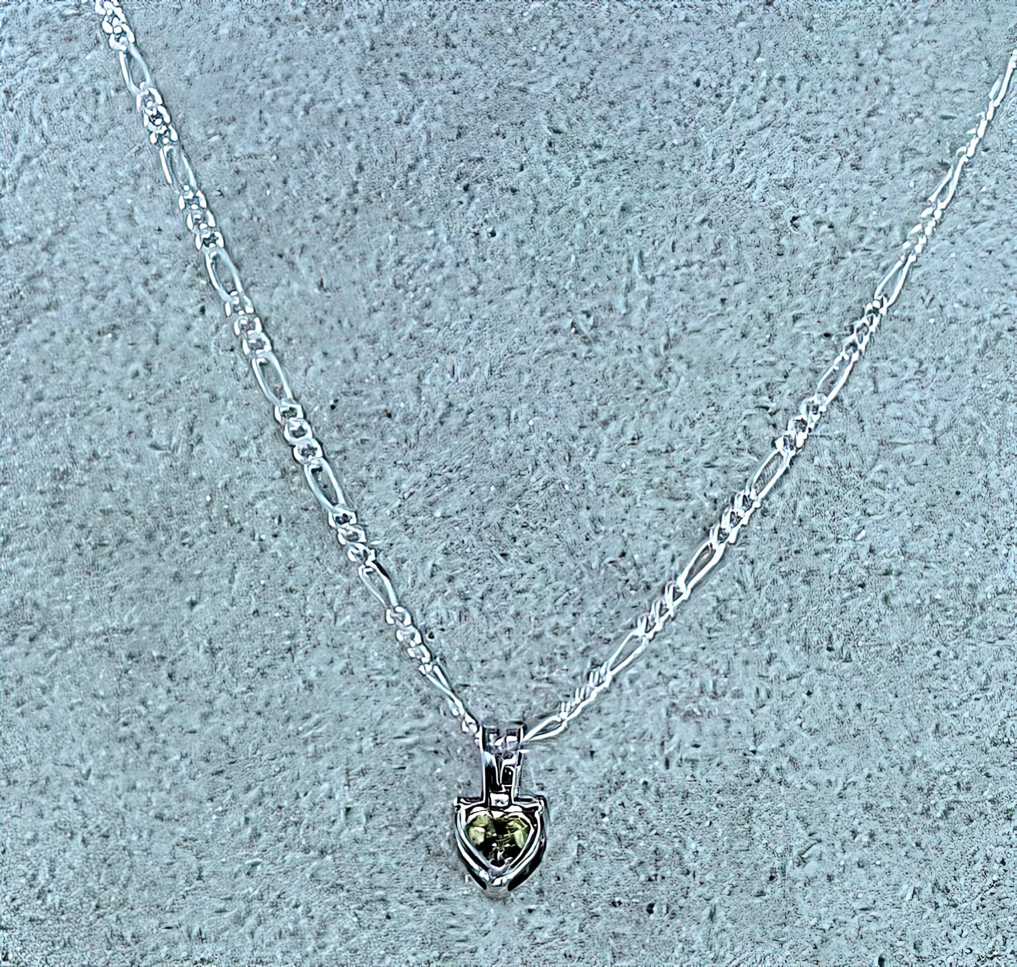 Heart Shaped Peridot