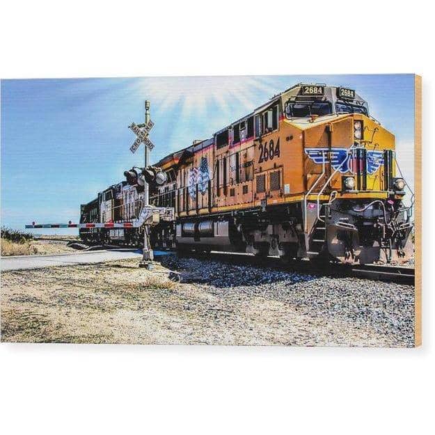 Wood Print Portrait Of A Train 12.000 x 6.750 Wood Print (2286216642660)