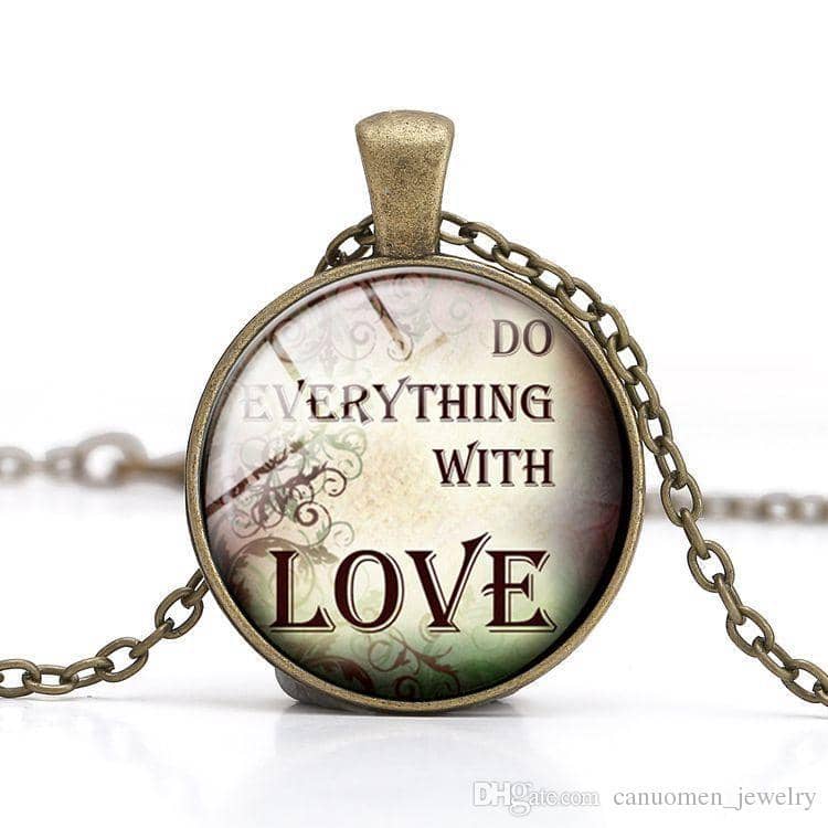 Bible Quote Necklace 6 Different Quotes - Free Shipping from the USA (3930746191966)