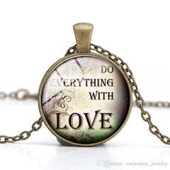 Bible Quote Necklace 6 Different Quotes - Free Shipping from the USA (3930746191966)
