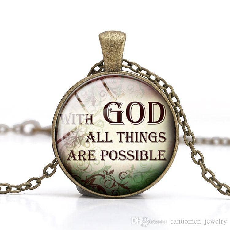 Bible Quote Necklace 6 Different Quotes - Free Shipping from the USA (3930746191966)