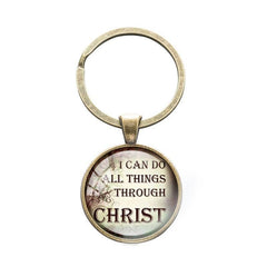 Bible Quote Keyrings with 4 Different Quotes-Free Shipping From the USA (3931781070942)