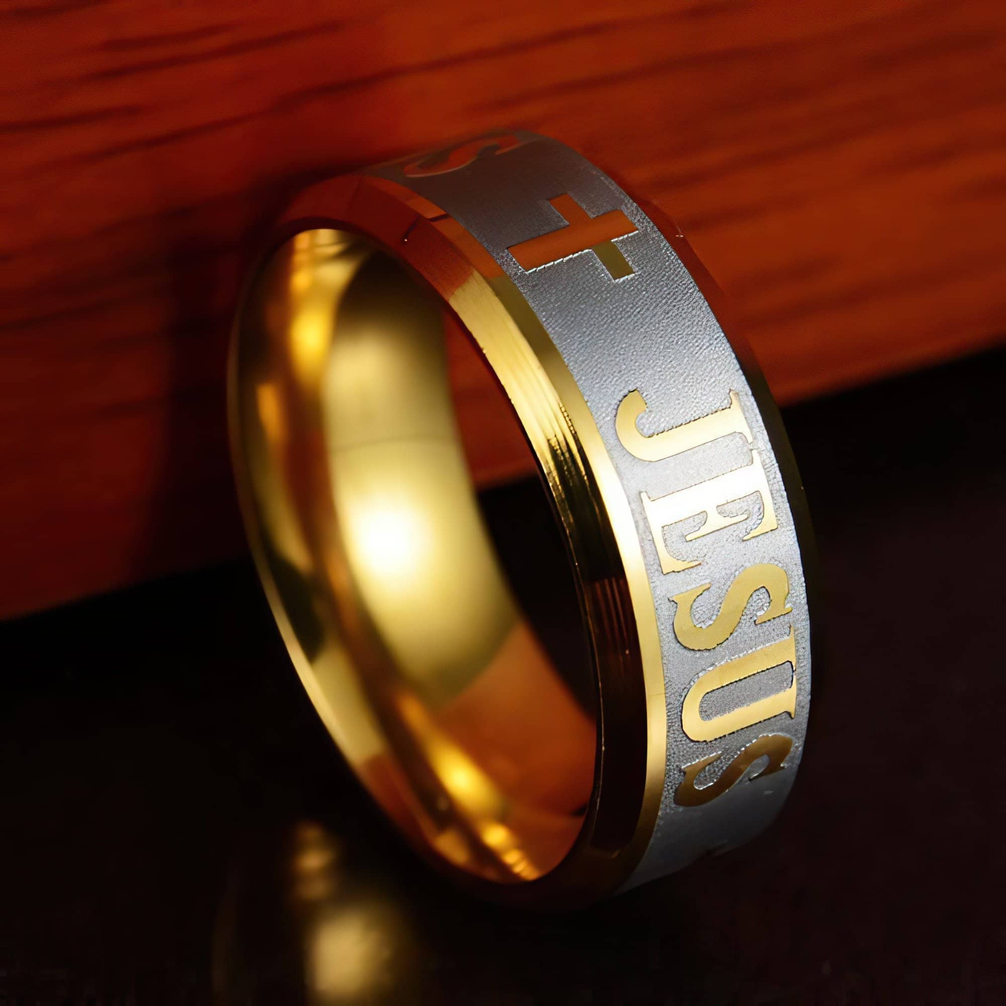 Jesus Stainless Steel Rings in 5 Styles Ships Free from the USA (3940338565214)