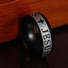 Jesus Stainless Steel Rings in 5 Styles Ships Free from the USA (3940338565214)
